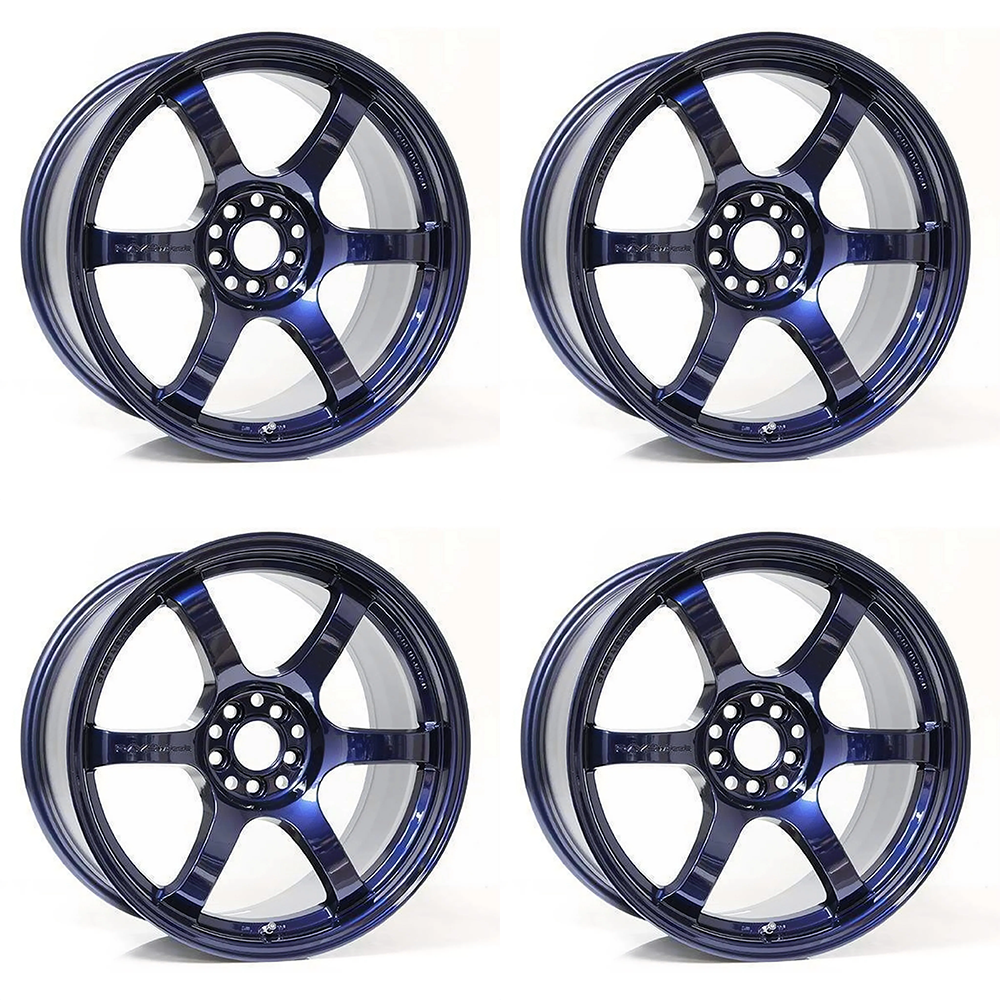 Gram Lights 57DR 18x9.5 +38 5x114.3 Eternal Blue Pearl (SET)