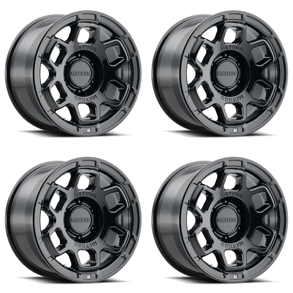 (set of 4) Method Wheels MR710 HD Gloss Black | 17x8.5" +0mm | 6x5.5mm Wheel