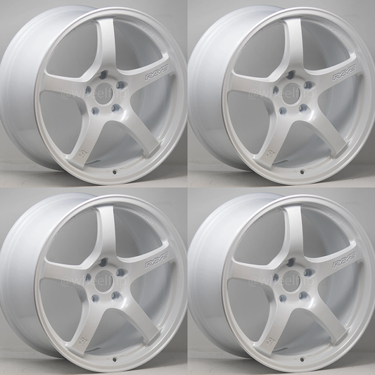 (set of 4) Gram Lights 57CR Ceramic Pearl | 19x9.5" +45mm | 5x114.3mm Wheel