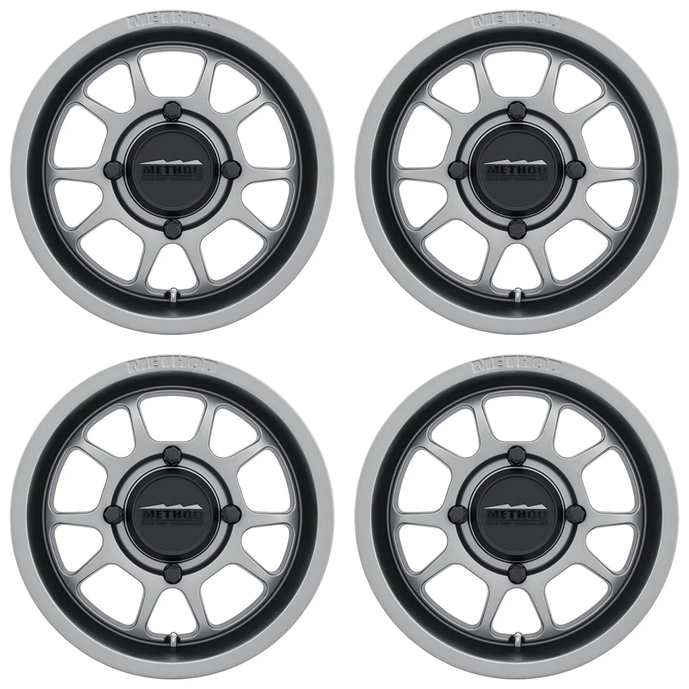 (set of 4) Method Wheels MR409 Steel Grey | 15x7" +38mm | 4x156mm Wheel