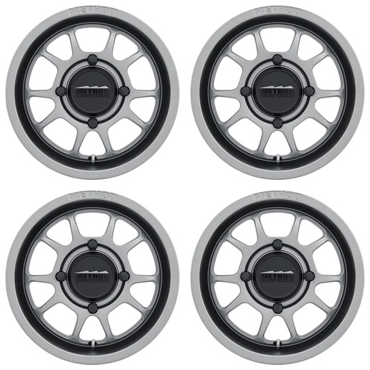 (set of 4) Method Wheels MR409 Steel Grey | 15x7" +38mm | 4x156mm Wheel
