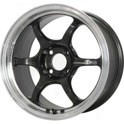 Advan RG-D2 Machining/Black Gunmetallic | 15x8" +35mm | 4x100mm Wheel