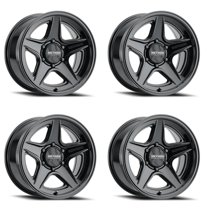 (set of 4) Method Wheels MR319 Gloss Black | 18x8.5" +40mm | 6x135mm Wheel