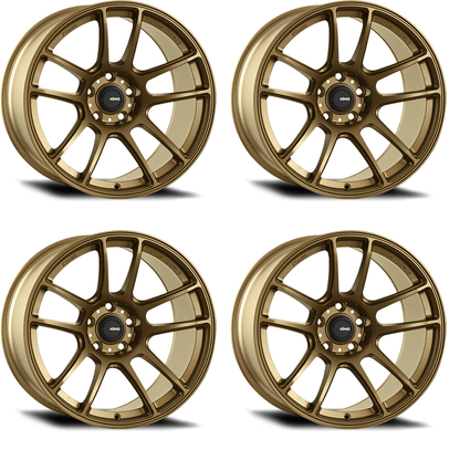 (set of 4) Konig Heliogram Matte Bronze | 18x8.5" +42mm | 5x112mm Wheels