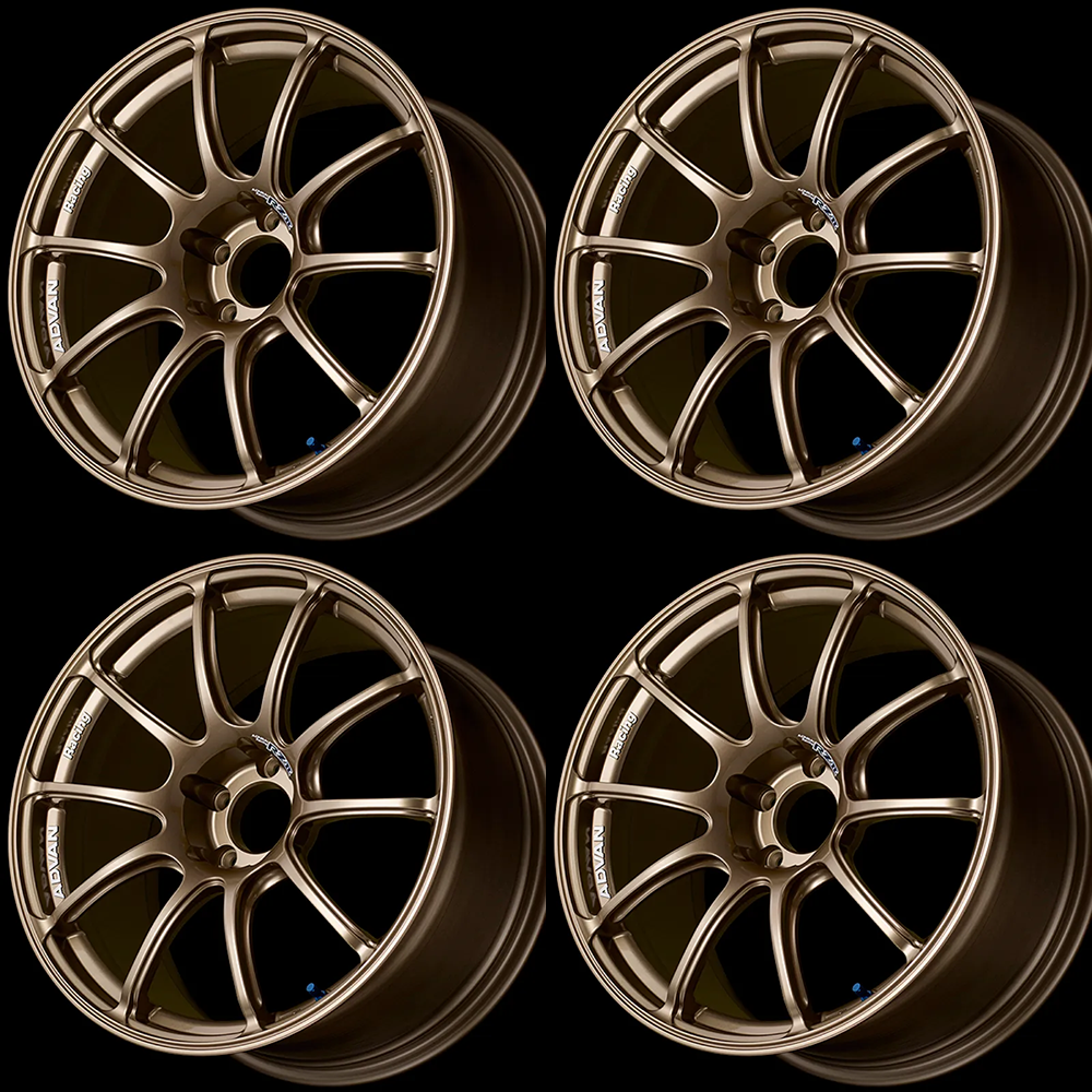 (set of 4) Advan RZII Racing Bronze | 17x9" +45mm | 5x114.3mm Wheel