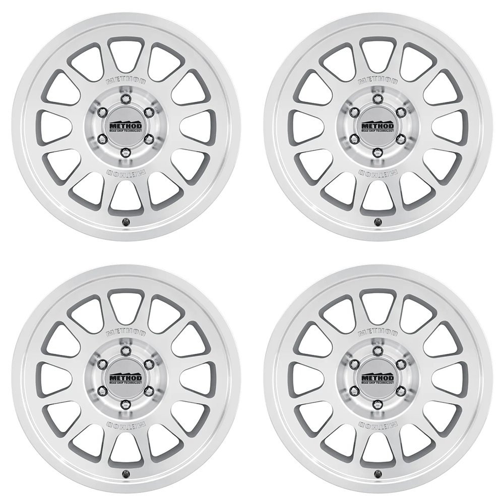 (set of 4) Method Wheels MR703 Machined Clear Coat | 20x9" -12mm | 5x5mm Wheel