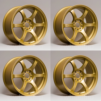 Gram Lights 57DR 18x9.5 +38 5x114.3 E8 Gold (SET)