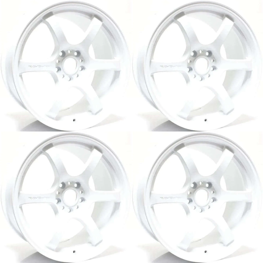 (set of 4) Gram Lights 57DR Ceramic Pearl | 18x9.5" +38mm | 5x100mm Wheel