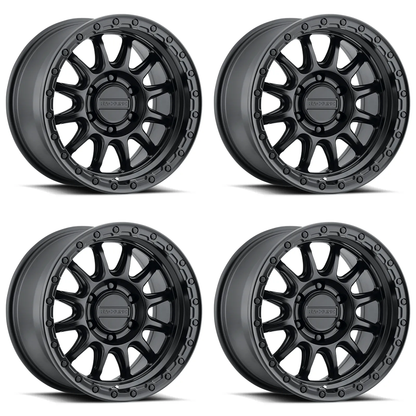 (set of 4) Raceline 960B Alpha Satin Black | 20x9" +18mm | 6x139.7mm Wheel