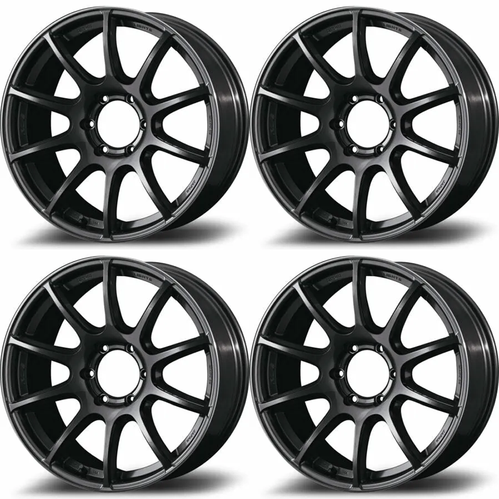 (set of 4) Gram Lights 57TransX Super Dark Gunmetal | 18x9" +0mm | 6x139.7mm Wheel
