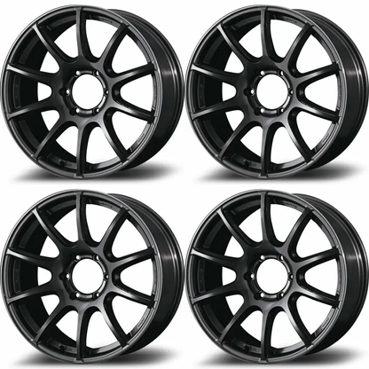 (set of 4) Gram Lights 57TransX Super Dark Gunmetal | 18x9" +0mm | 6x139.7mm Wheel