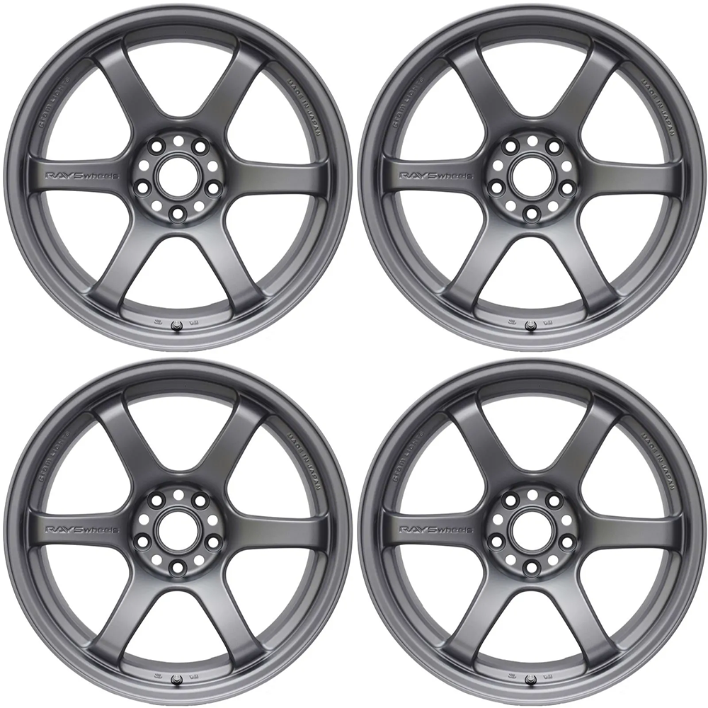 (set of 4) Gram Lights 57DR Gunblue | 15x8.0" +35mm | 5x114.3mm Wheel