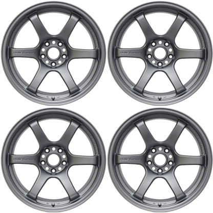 (set of 4) Gram Lights 57DR Gunblue | 15x8.0" +35mm | 5x114.3mm Wheel