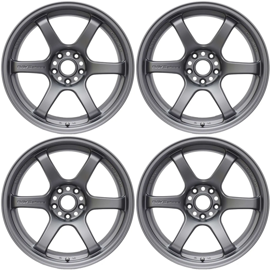 (set of 4) Gram Lights 57DR Gunblue | 15x8.0" +35mm | 5x114.3mm Wheel