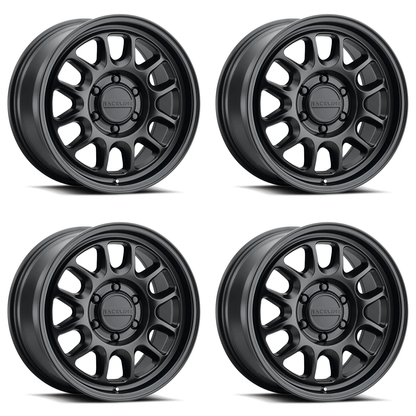 (set of 4) Raceline 958 Rogue Satin Black | 17x8.5" +35mm | 6x135mm Wheel