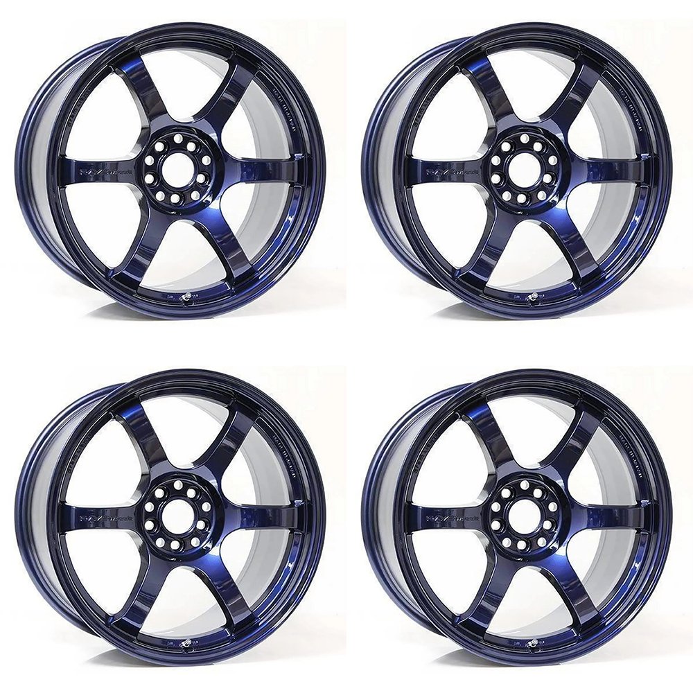 (set of 4) Gram Lights 57DR Eternal Blue Pearl | 18x9.5" +38mm | 5x100mm Wheel
