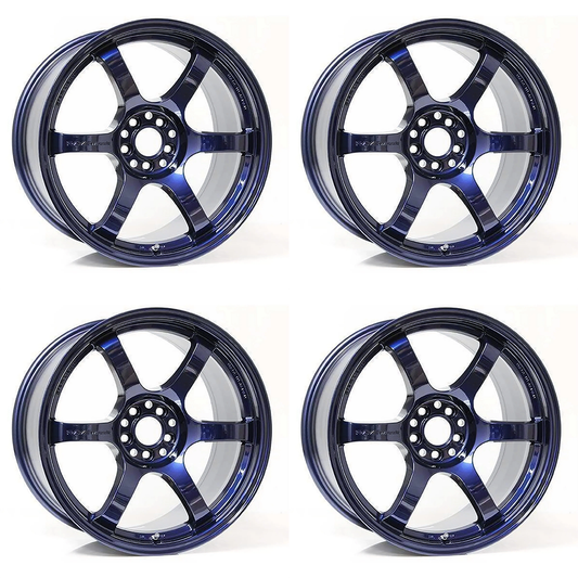 (set of 4) Gram Lights 57DR Eternal Blue Pearl | 18x9.5" +38mm | 5x100mm Wheel