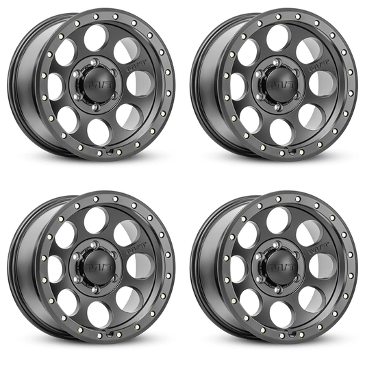 (set of 4) Mickey Thompson Classic Pro Satin Black/Zinc | 18x9" +0mm | 8x170mm Wheels