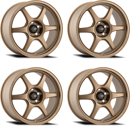 (set of 4) Konig Hexaform Matte Bronze | 17x9.5" +20mm | 5x114.3mm Wheels