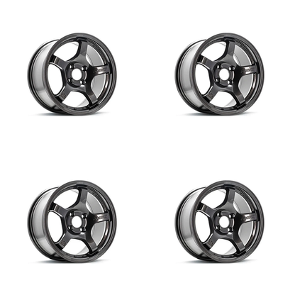 (set of 4) Gram Lights 57CR Super Dark Gunmetal | 15x8.0" +28mm | 4x100mm Wheel