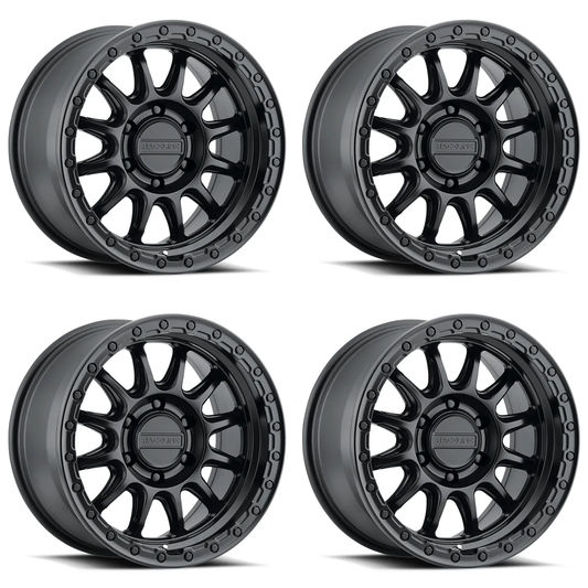 (set of 4) Raceline 960B Alpha Satin Black | 18x9" +18mm | 6x135mm Wheel