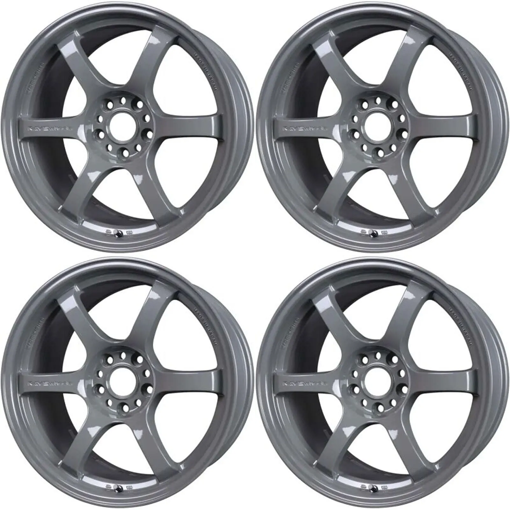 (set of 4) Gram Lights 57DR Glossy Gray | 17x9.0" +12mm | 5x114.3mm Wheel