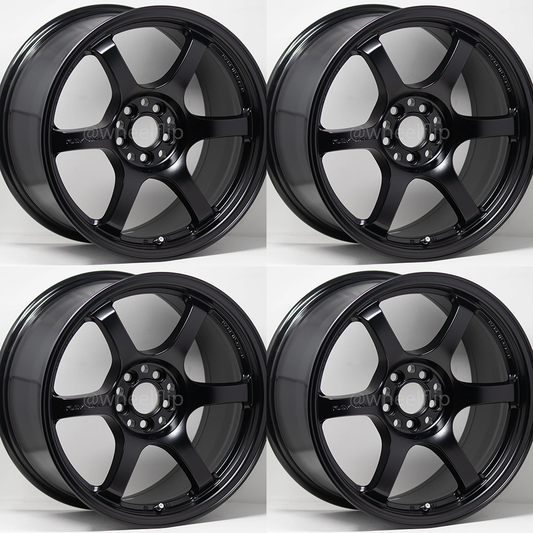 Gram Lights 57DR 17x9 +22 5x114.3 Semi Gloss Black (SET)