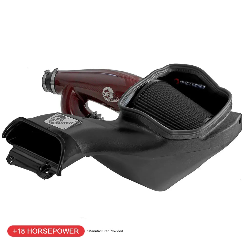 aFe 17-24 F-150 Track Series Red Kevlar C/F Intake | Ford F-150/Expedition (18-26) (57-10031KR)