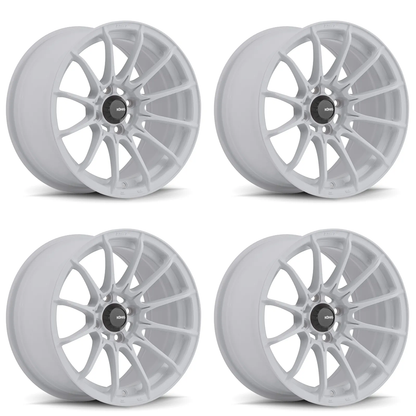 (set of 4) Konig Dial In Gloss White | 15x7" +35mm | 4x100mm Wheel