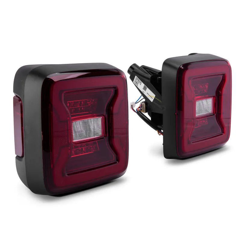 Raxiom 18-22 Jeep Wrangler JL LED Tail Lights | Black Housing Red Lens (J132754-JL)