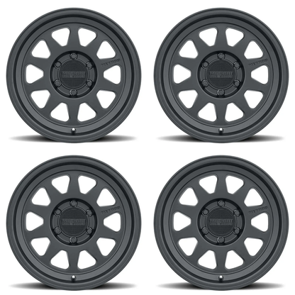 (set of 4) Method Wheels MR316 Matte Black | 17x8" +25mm | 6x135mm Wheel