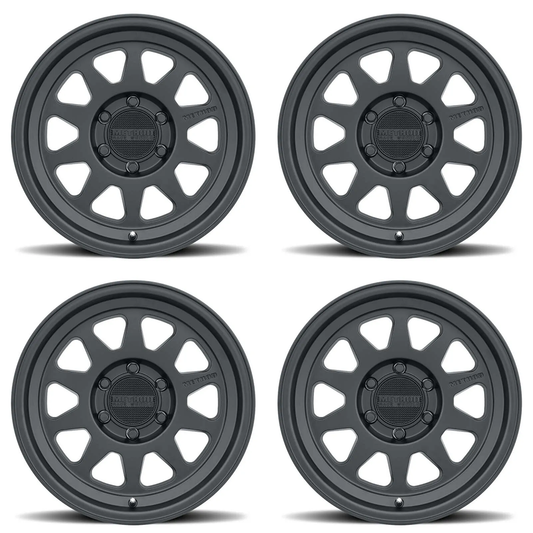 (set of 4) Method Wheels MR316 Matte Black | 17x8" +25mm | 6x135mm Wheel