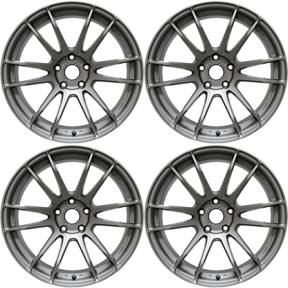 (set of 4) Gram Lights 57XTREME Semi Gloss Black | 18x9.5" +38mm | 5x100mm Wheel