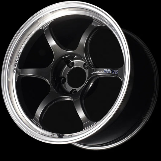 Advan RG-D2 Machining/Black Gun Metallic | 18x9.5" +40mm | 5x100mm Wheel