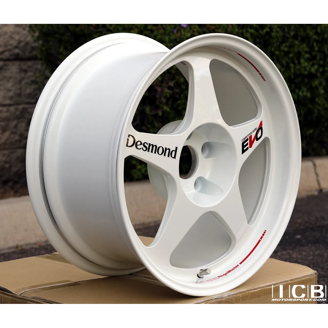 Desmond Regamaster EVO II 17x9.5 +50 5x114.3 Gloss White (SET)