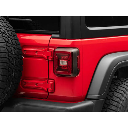 Raxiom 18-22 Jeep Wrangler JL LED Tail Lights | Black Housing Red Lens (J132754-JL)