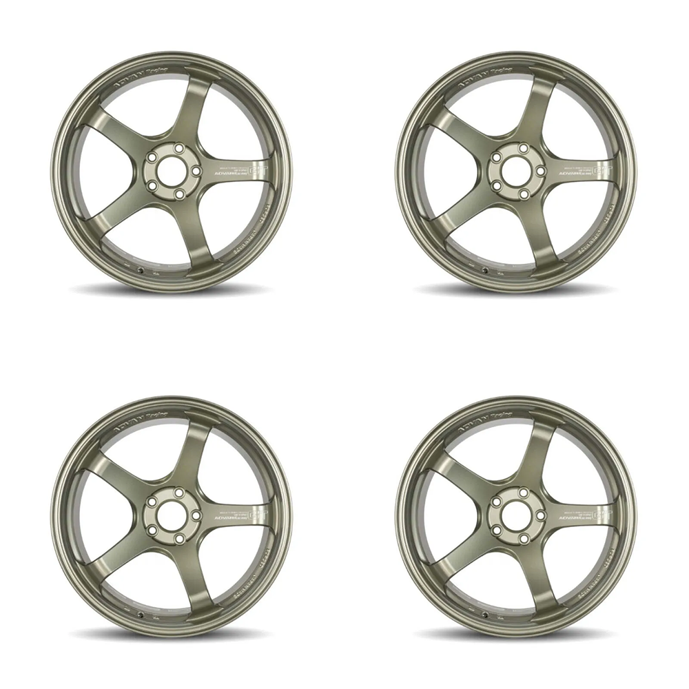 (set of 4) Advan GT Beyond Racing Sand Metallic | 19x9.5" +29mm | 5x114.3mm Wheel