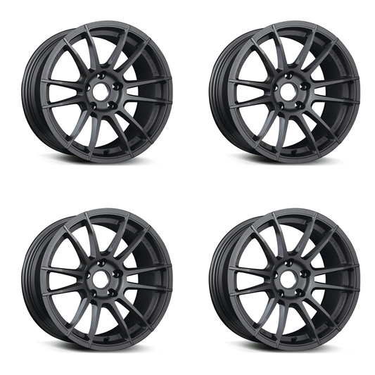 (set of 4) Gram Lights 57XR Matte Graphite | 18x9.5" +38mm | 5x114.3mm Wheel