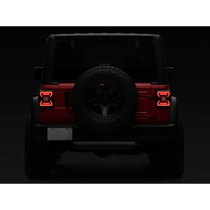 Raxiom 18-22 Jeep Wrangler JL LED Tail Lights | Black Housing Red Lens (J132754-JL)
