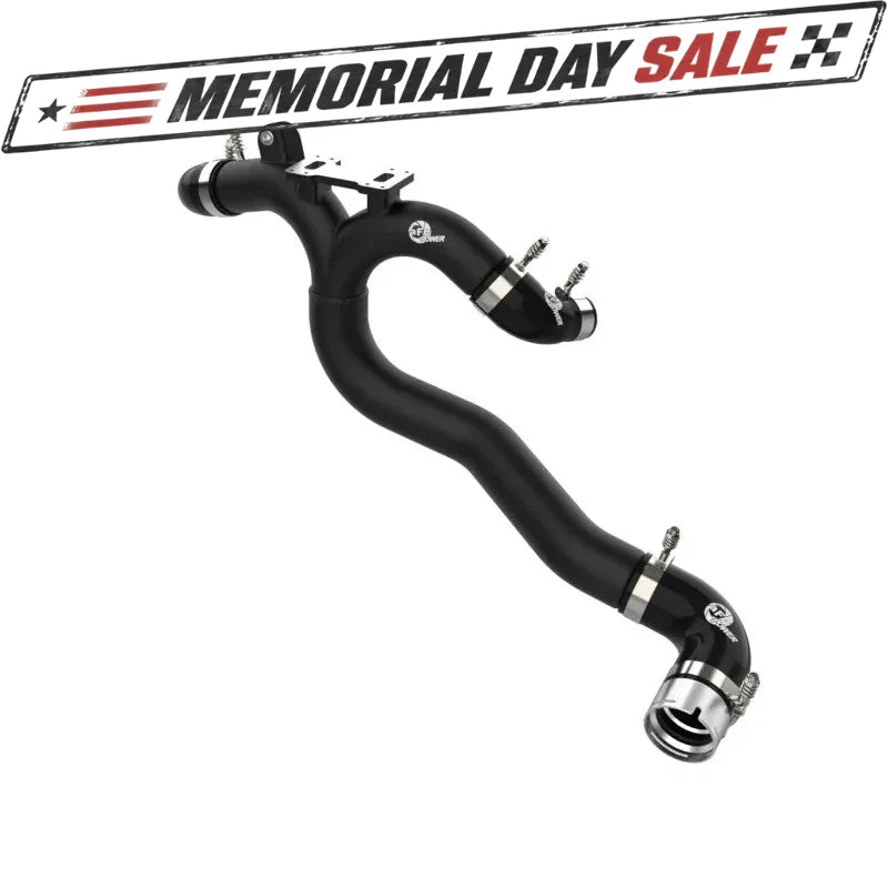 aFe BladeRunner Hot Charge Pipe SS - Black | Kia Stinger V6-3.3L (18-22) (46-20508-B)