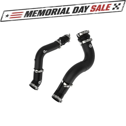 aFe BladeRunner Aluminum Hot & Cold Charge Pipe Kit Black | RAM Diesel Trucks L6-6.7L (19-23) (46-20614-B)