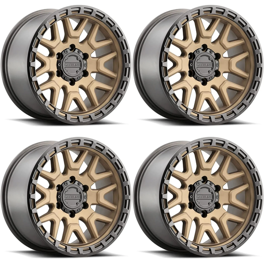(set of 4) Raceline 953 Krank Bronze | 20x9" +0mm | 6x135mm Wheel