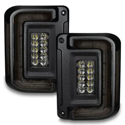 ORACLE JK Flush Mount LED Tail Lights | Jeep Wrangler JK (97-07/07-18) (5891-504-T)