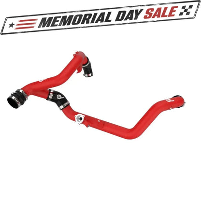 aFe Bladerunner 2-1/4" Aluminum Hot Charge Pipe Red | Ford Explorer/Explorer ST (20-23) (46-20658-R)