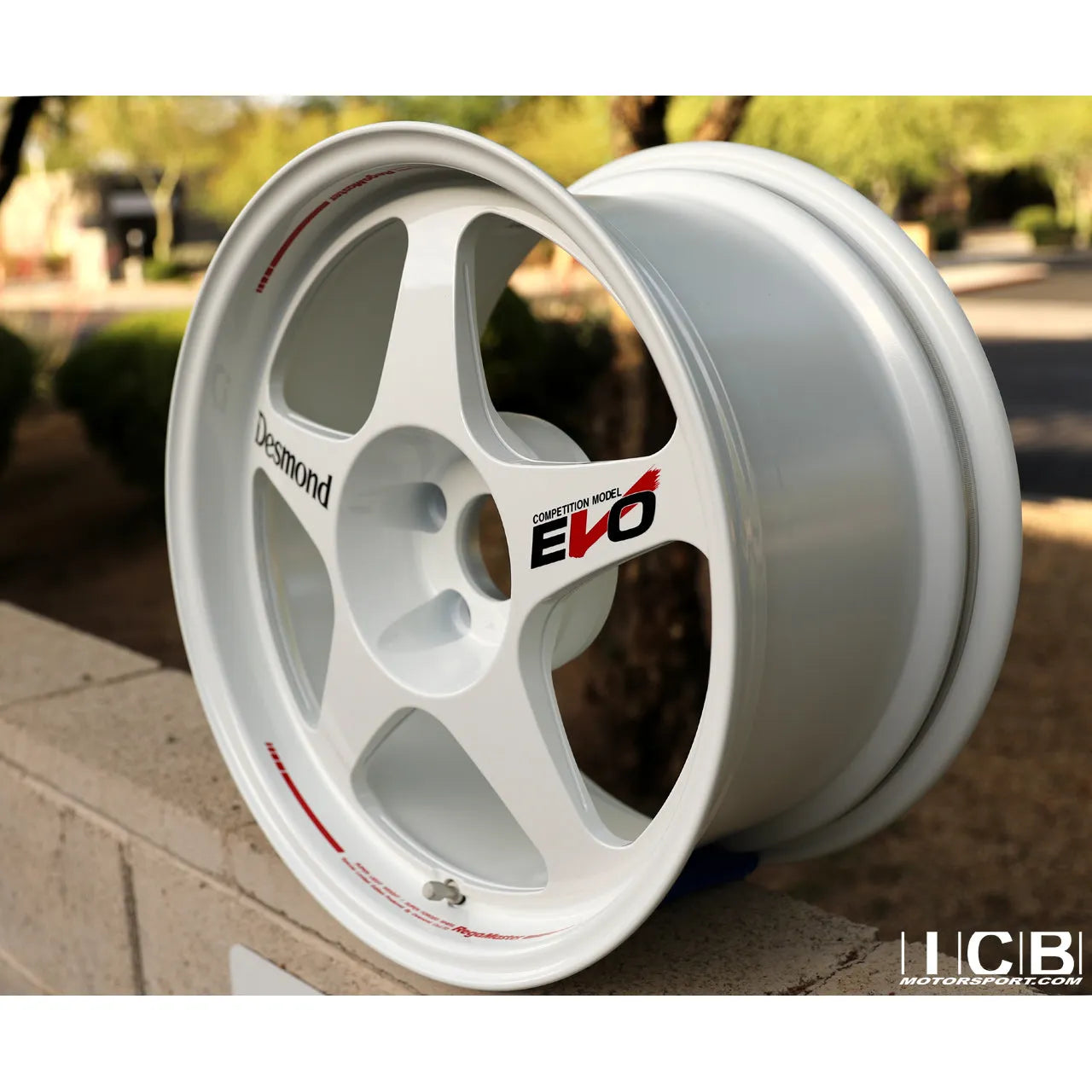 Desmond Regamaster EVO II 17x9.5 +50 5x114.3 Gloss White (SET)