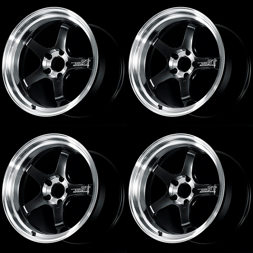 (set of 4) Advan GT Beyond-R Diamond Cut/Dark Platinum Black | 18x9.5" +45mm | 5x100mm Wheel
