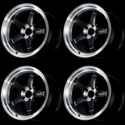 (set of 4) Advan GT Beyond-R Diamond Cut/Dark Platinum Black | 18x9.5" +45mm | 5x100mm Wheel