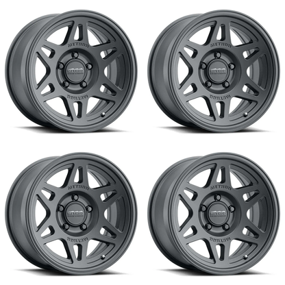 (set of 4) Method Wheels MR706 Matte Black | 17x8.5" +0mm | 5x5mm Wheel