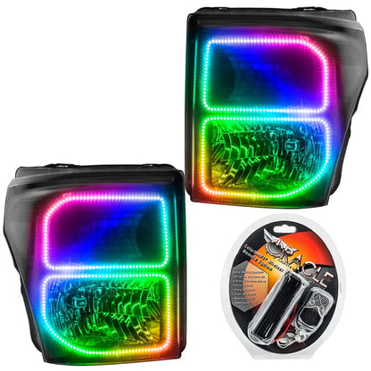 ORACLE 11-16 Ford F250/350 LED HL - Black - ColorSHIFT | F-250/350 (11-16) (8159-330)