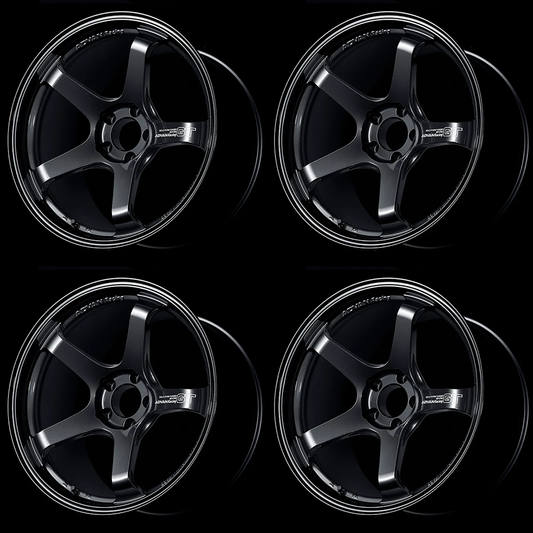 (set of 4) Advan GT Beyond Racing Titanium Black | 19x9.5" +38mm | 5x114.3mm Wheel